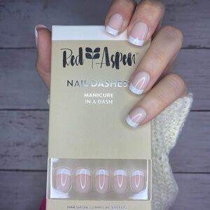 Red Aspen Nell's French Tip Press-On Nails